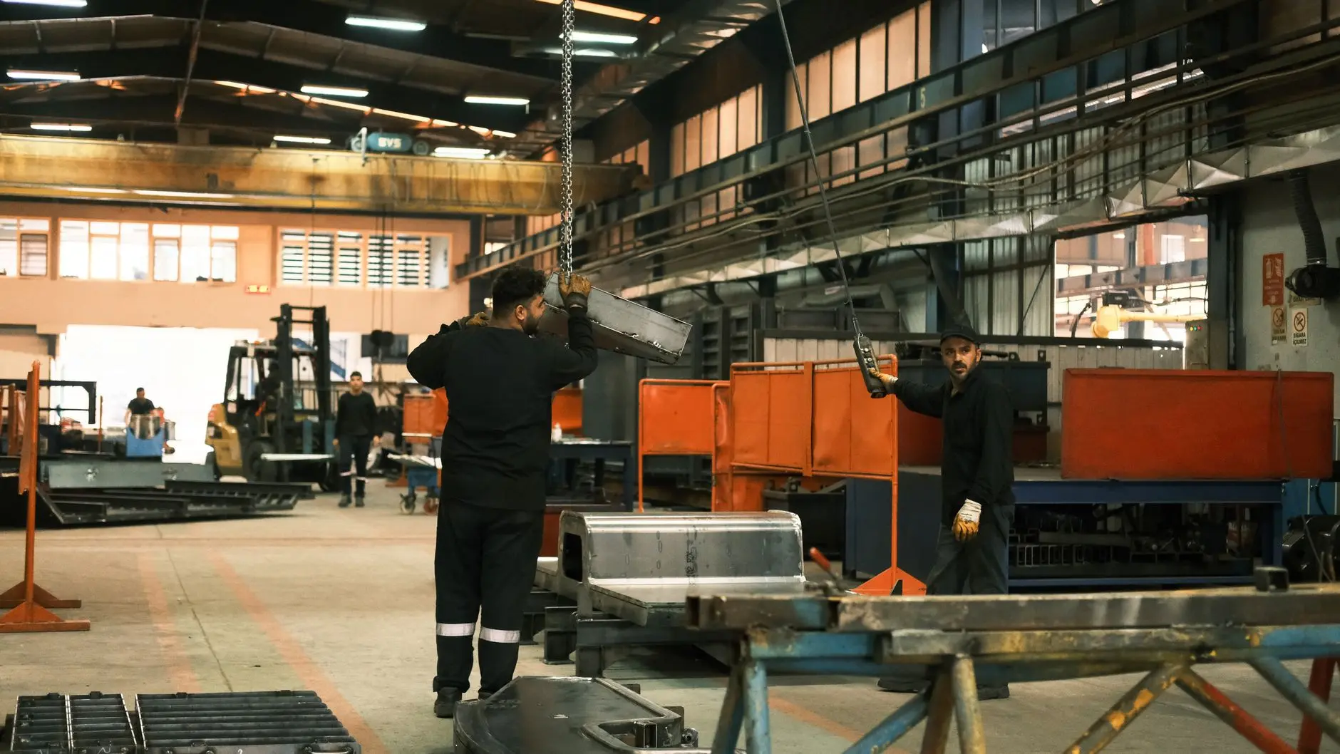 Modern automated production line inside a Turkish manufacturing facility